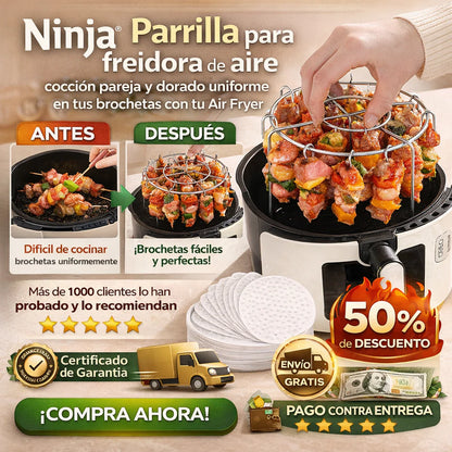 Parrilla de Pinchos para Air Fryer PAGA1 LLEVA 2